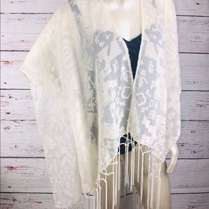 NWT! H&M Women’s One Size Sheer Ivory Cover Up